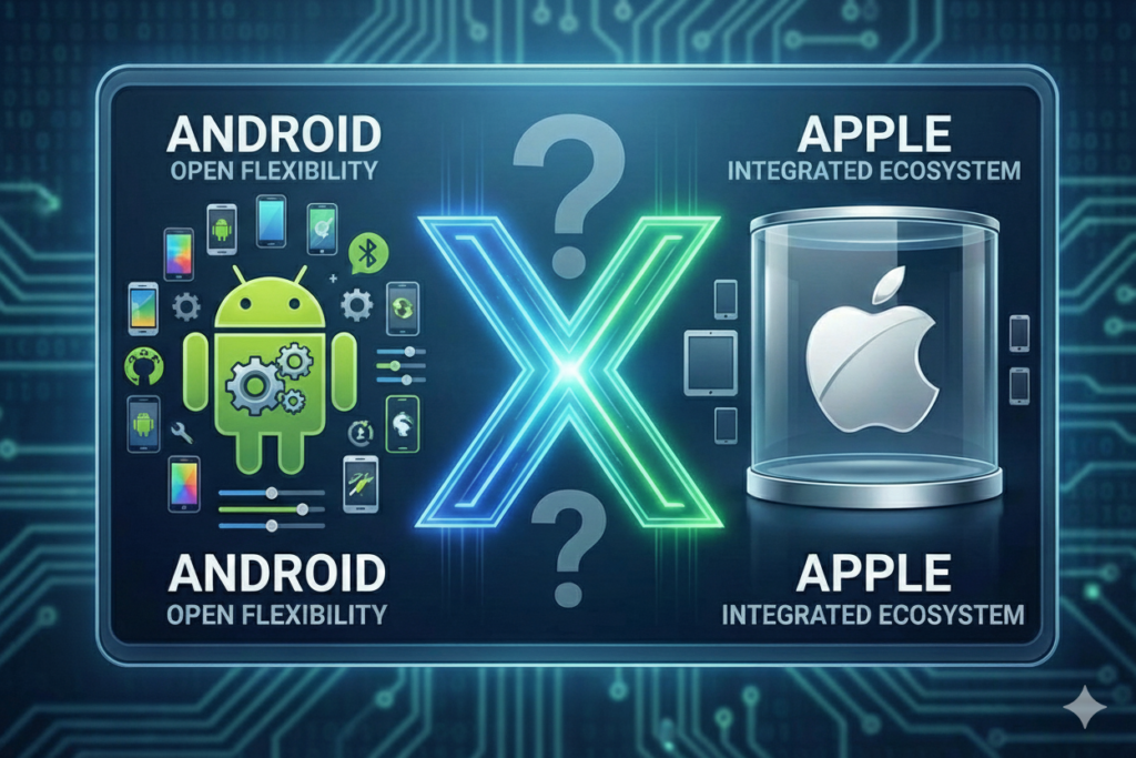 What is the X Factor Android has over Apple?