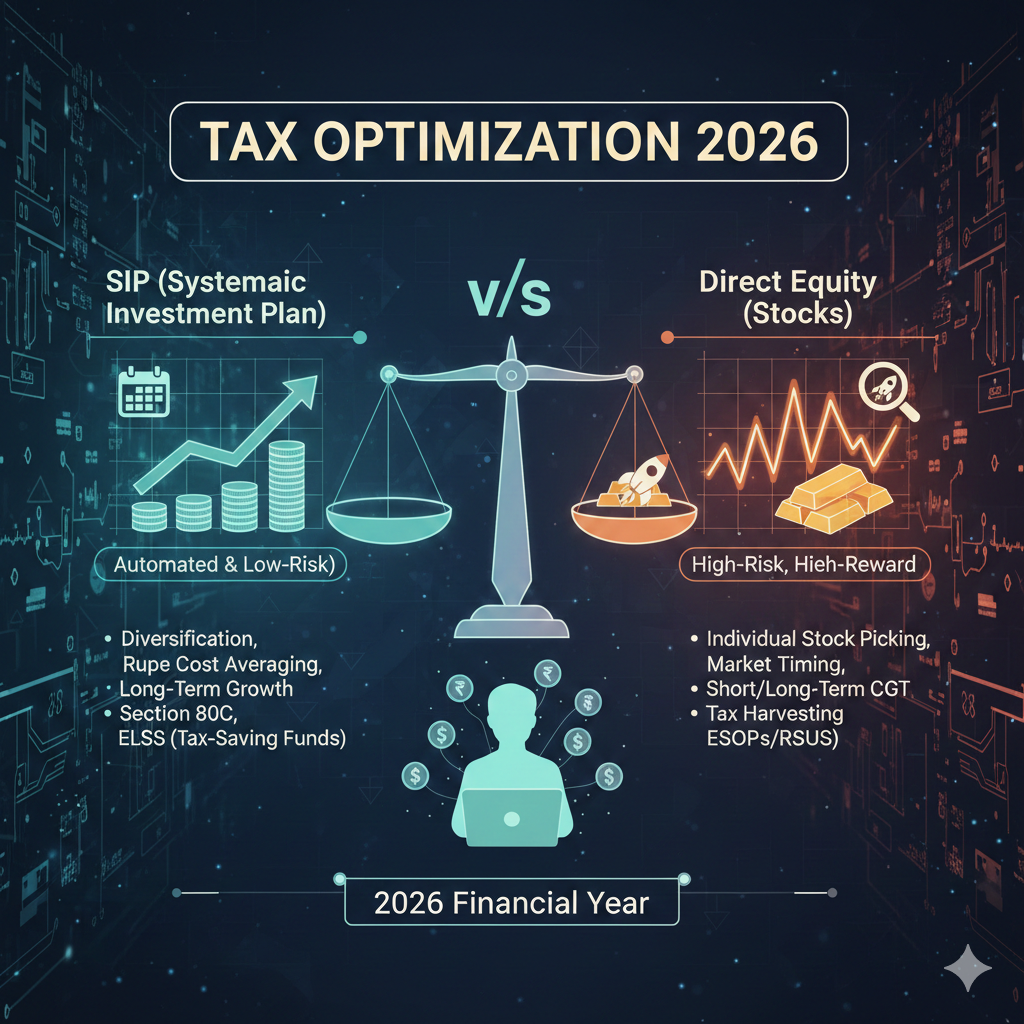 SIP vs Direct Equity for Tech Professionals: Tax Optimization Strategies in 2026